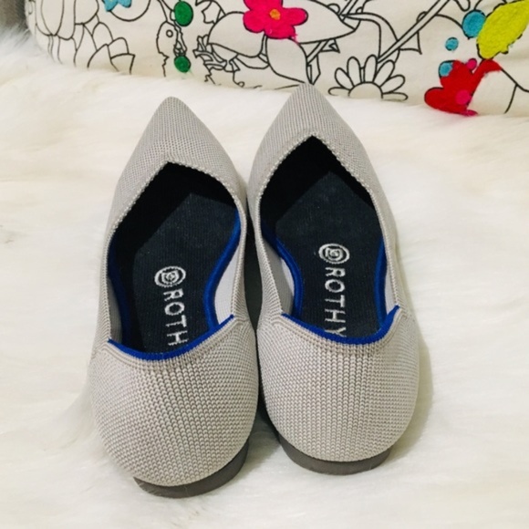 Size 6 Flax Birdseye Rothy's Points - Picture 4 of 8